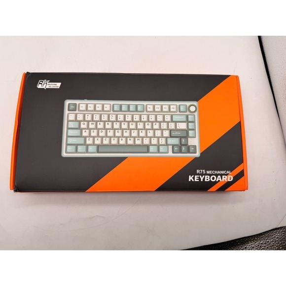 ROYAL KLUDGE Other - RK ROYAL KLUDGE RKR75 QMK BLACK Mechanical Keyboard Silver Switch RGB Wired